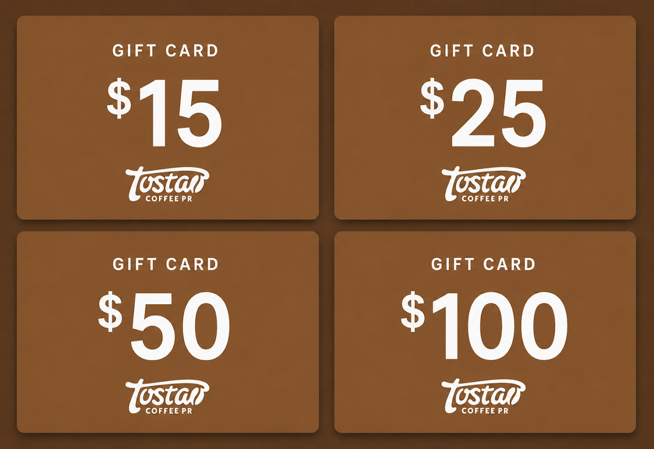 Tostao Coffee PR Gift Card